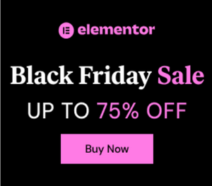 elementor black friday deal