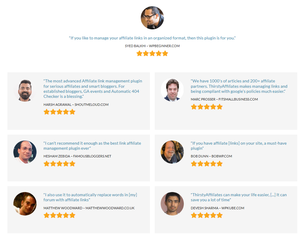 thirstyaffiliates testimonials