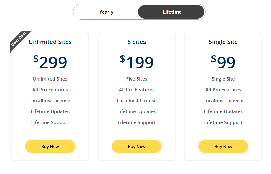 wp coupons and deals regular pricing -  lifetime