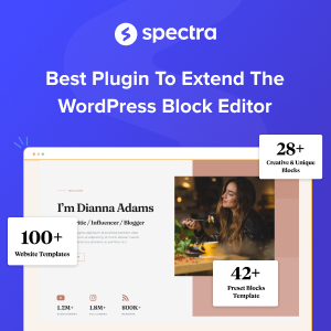 wp spectra wordpress plugin