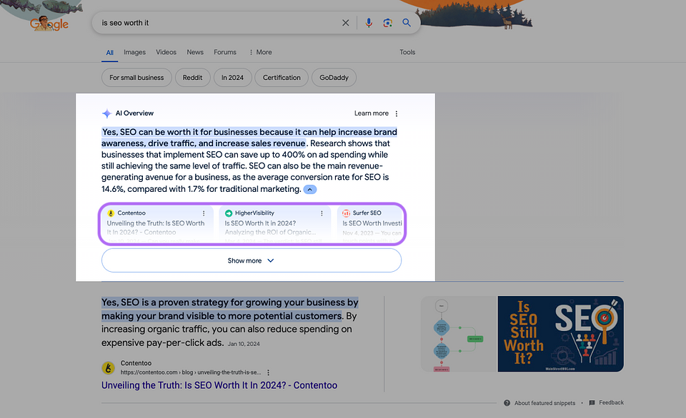 Google Ai overview tracking bloggingden feature
