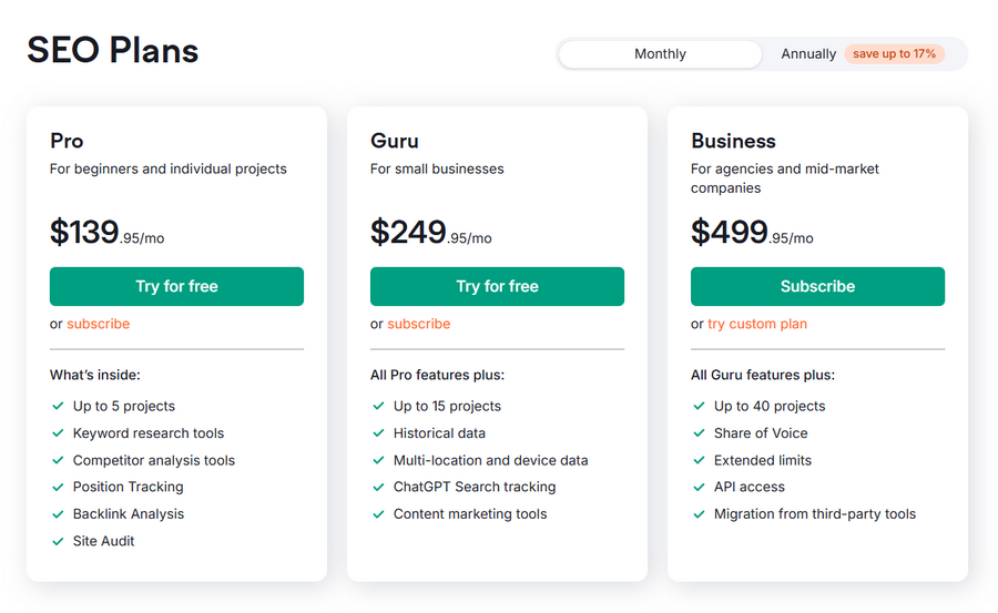 SEMrush Review: The trusted SEO tool Details, Features, and Prices in 2025 SEMRUSH SEO TOOLKIT Monthly Plan