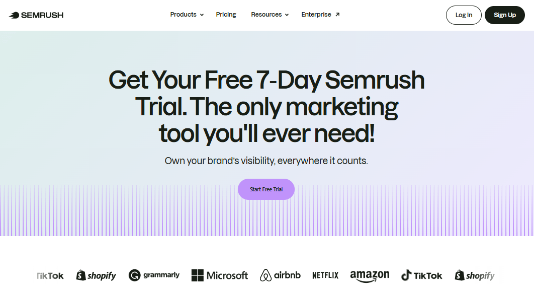 semrush free trial 7 days