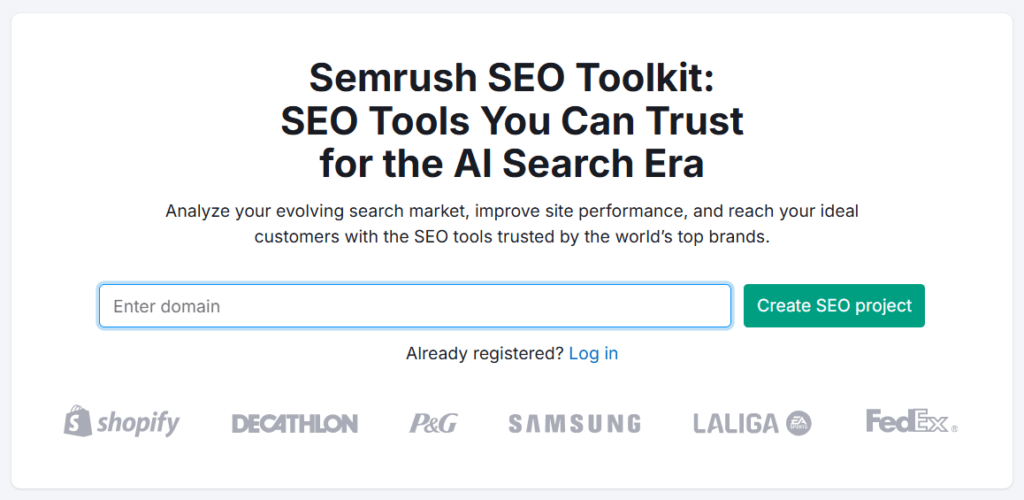 semrush seo toolkit dashboard 2026