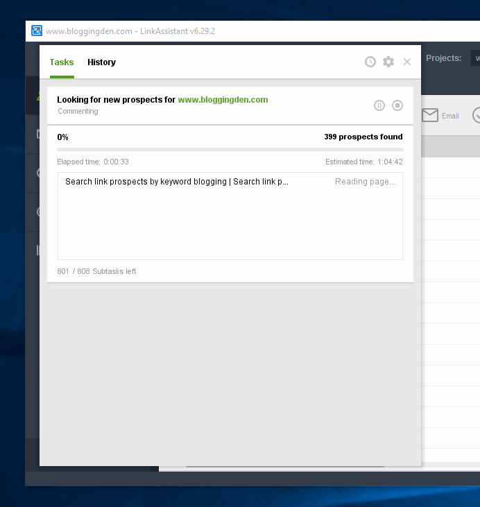 Link assistant step 4 the-new-prospects-fetching