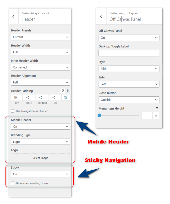 Menu Plus Feature With Off Canvas Panel In Generatepress Premium