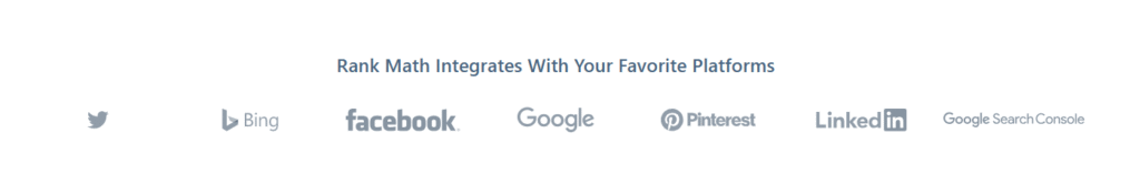 Rank Math Integrates With Your Favorite Platforms