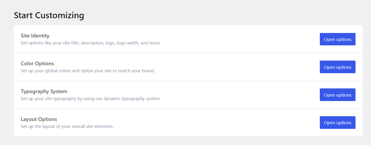 Start Customizing From Gp Modules