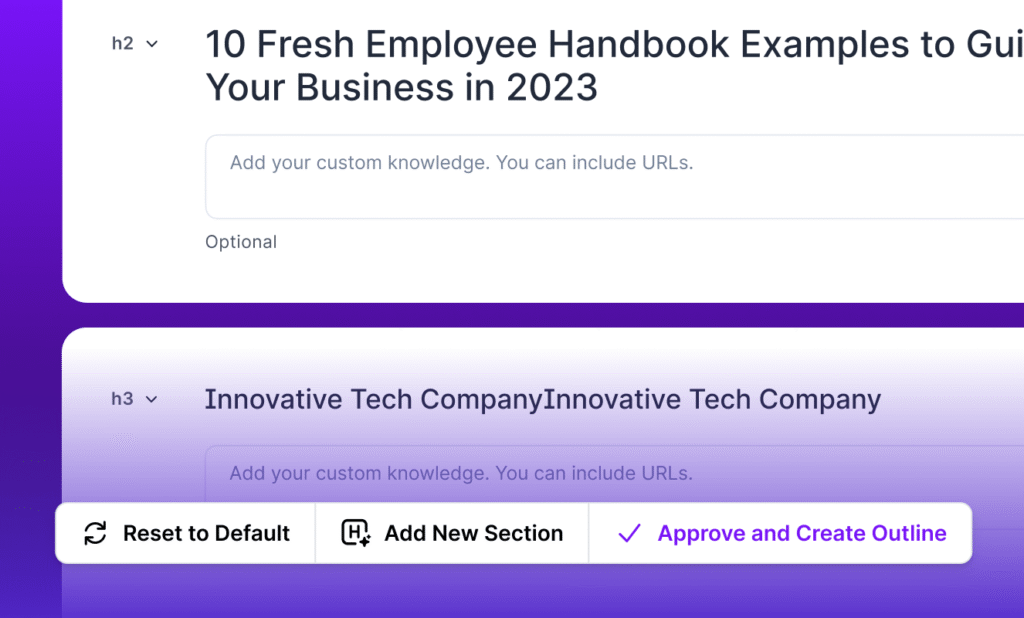 Step 3 Review the proposed article outline