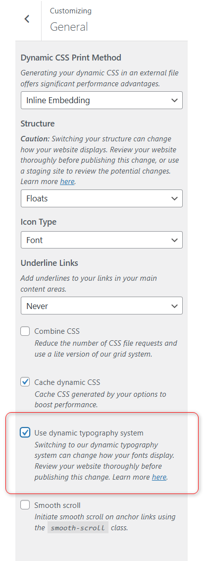 Dynamic Typography System