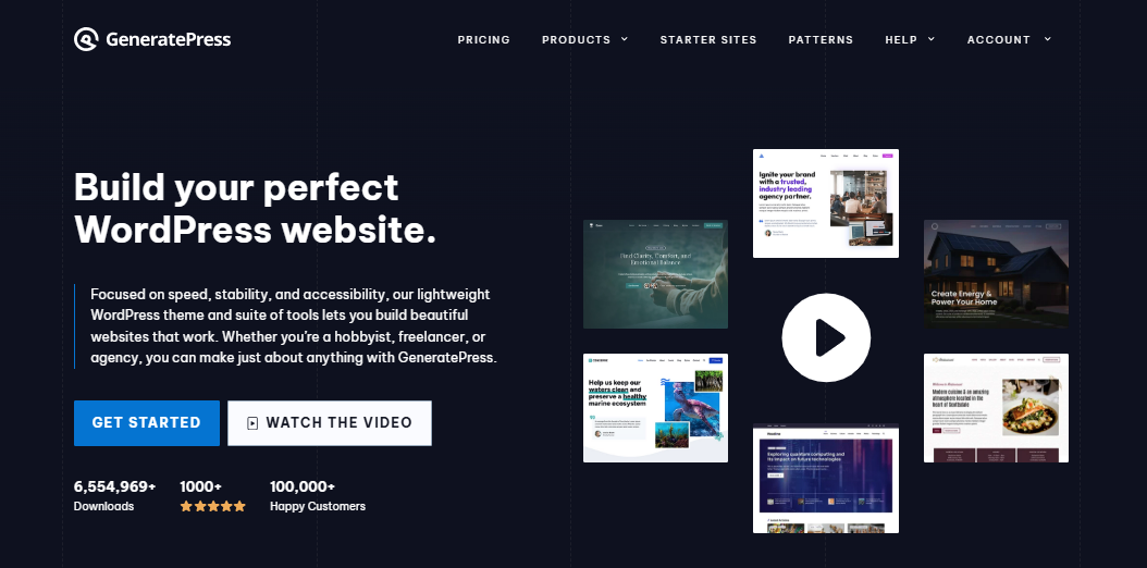 Generatepress is one of the Best Astra theme Alternatives