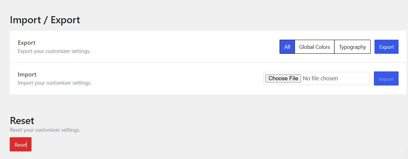 Import Export And Rest Features