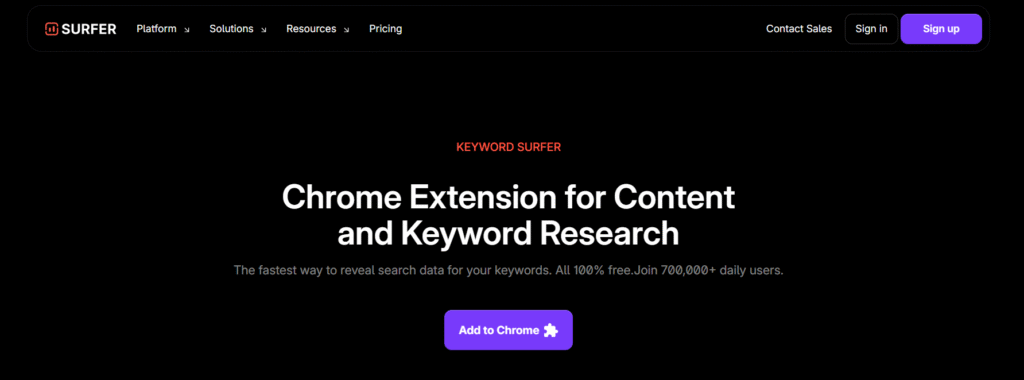 surfer seo chrome extension
