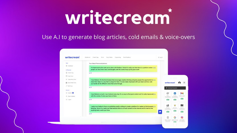 writecream Lifetime Deal