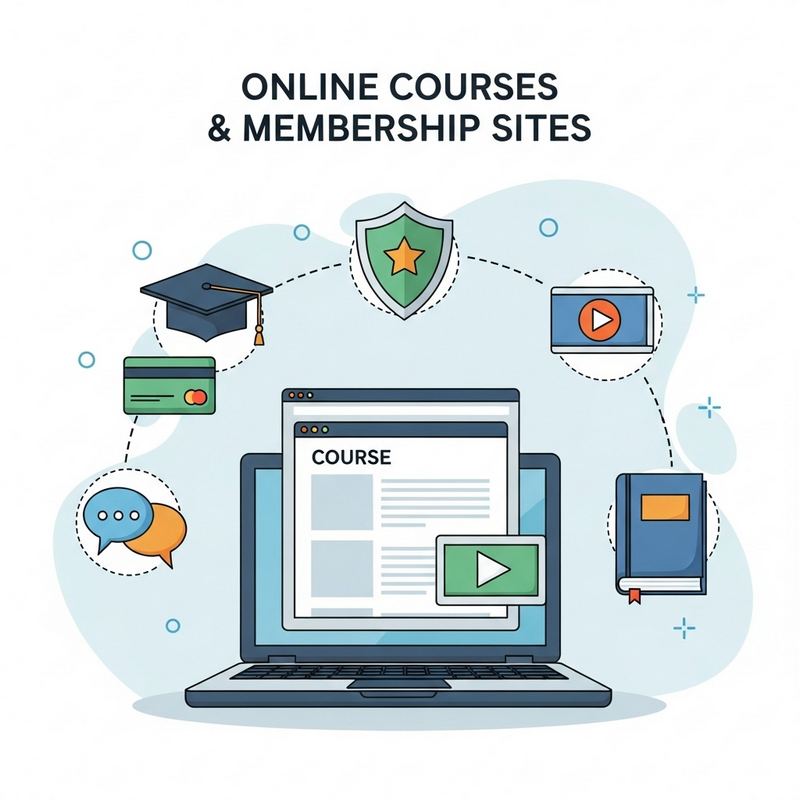  Online Courses & Membership Sites