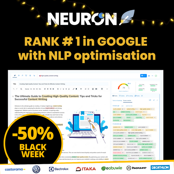 neuronwriter black friday ad