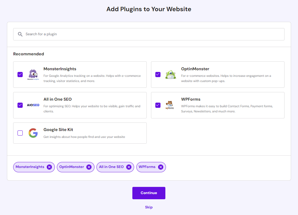 add plugins to your site