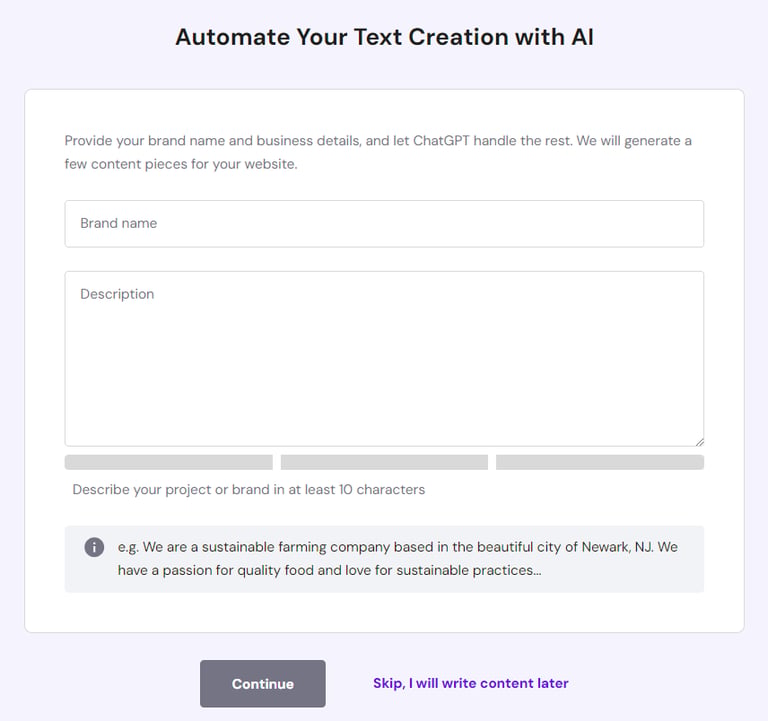 automate your text creation with Ai