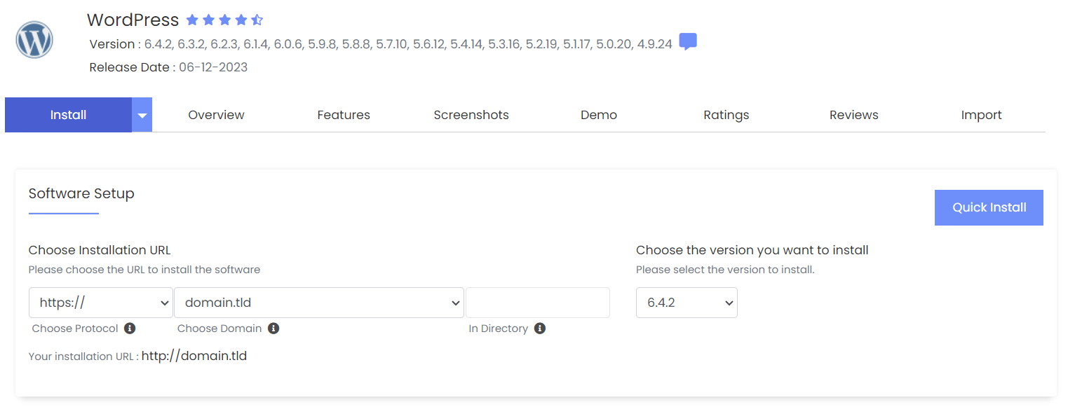wordpress cms software setup