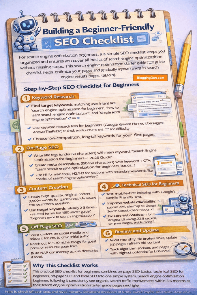 Building a Beginner-Friendly SEO Checklist