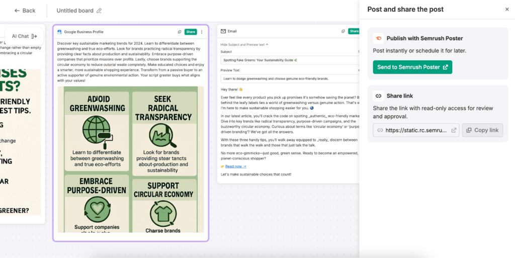 Review and Publish Your Posts
