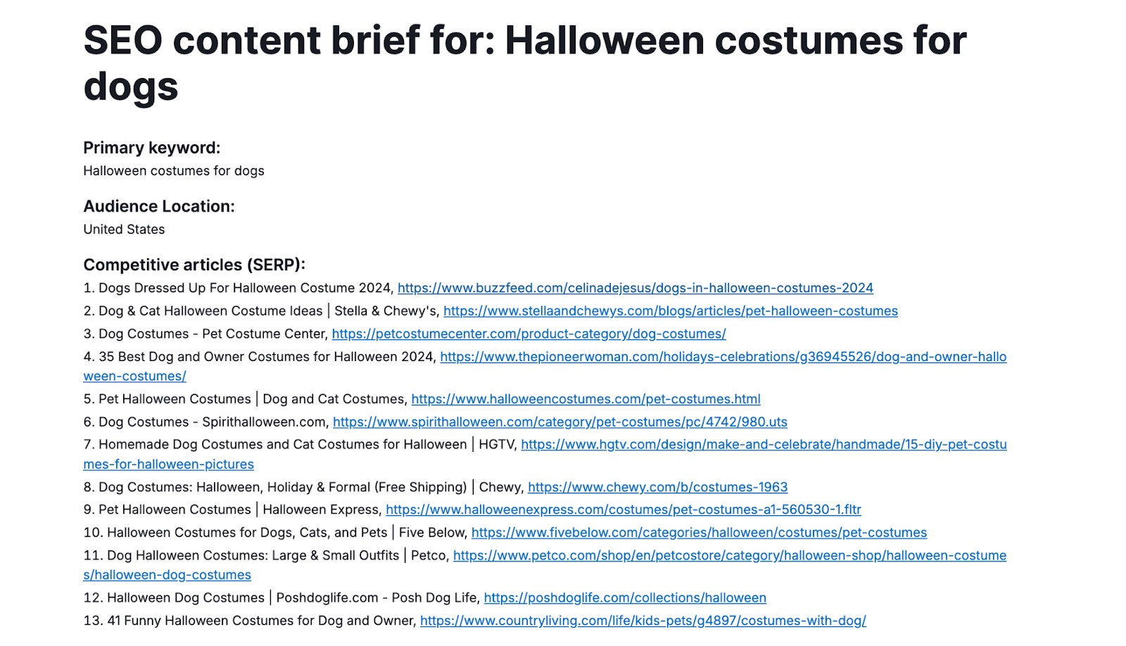 Review the Generated Brief