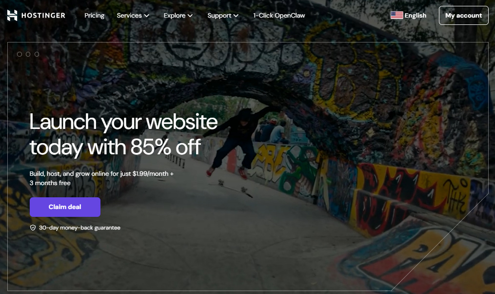 Hostinger web hosting