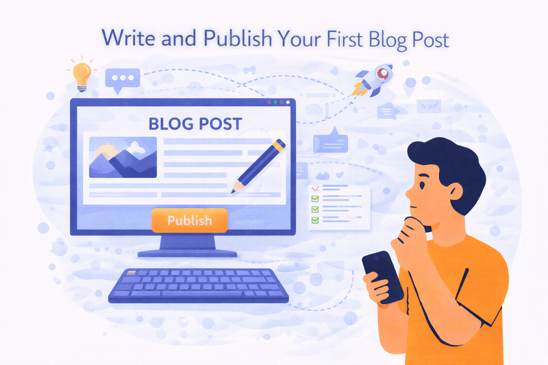write and publish your first blog post