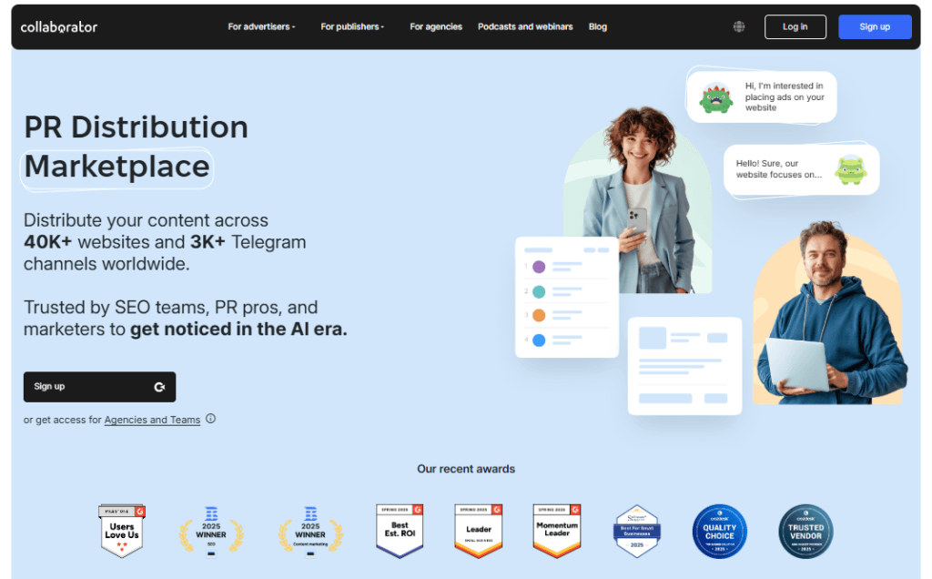 collaborator homepage