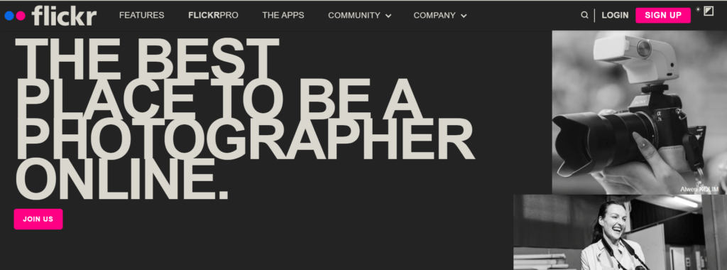flikr video homepage