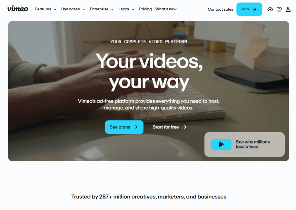 vimeo official - best youtube alternative