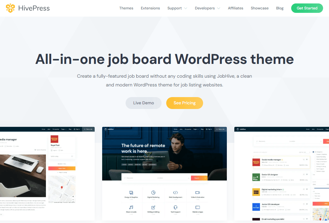 JobHive - Job board WordPress theme -HivePress Themes