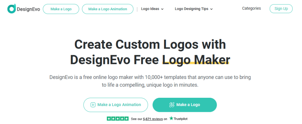 designEvo tool - Free Logo Creator