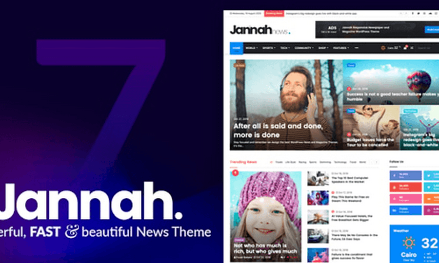 jannah wordpress theme from themeforest