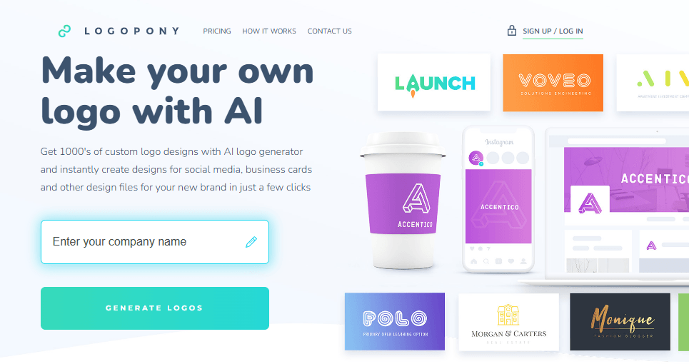 Logopony AI tool