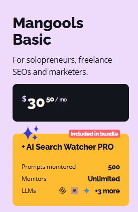 KWFinder by Mangools basic plan