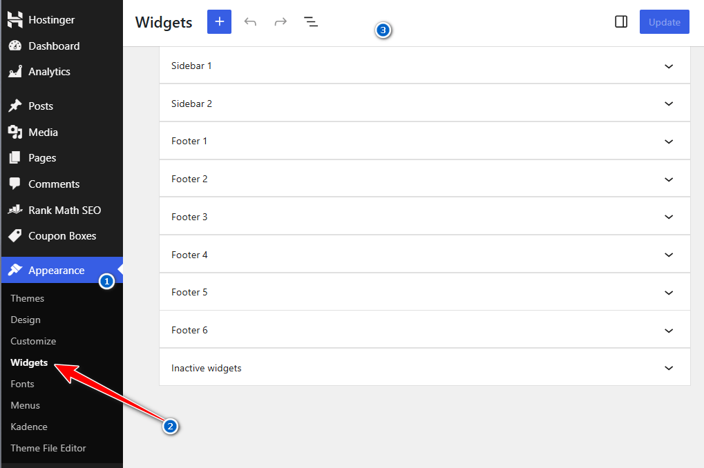 wordpress - widget creation