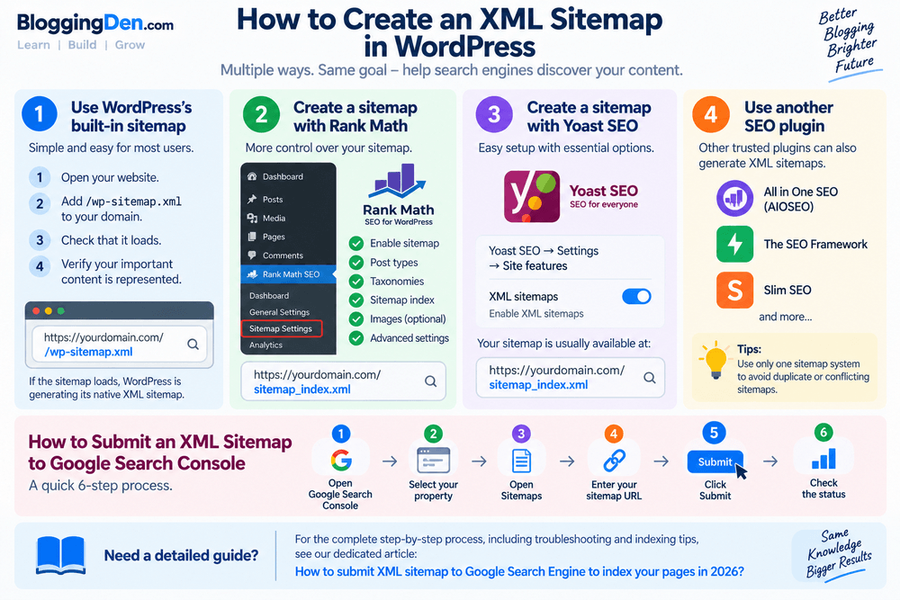how to create an xml sitemap in wordpress