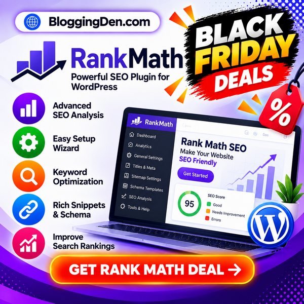 Rank math SEO Black Friday Deals