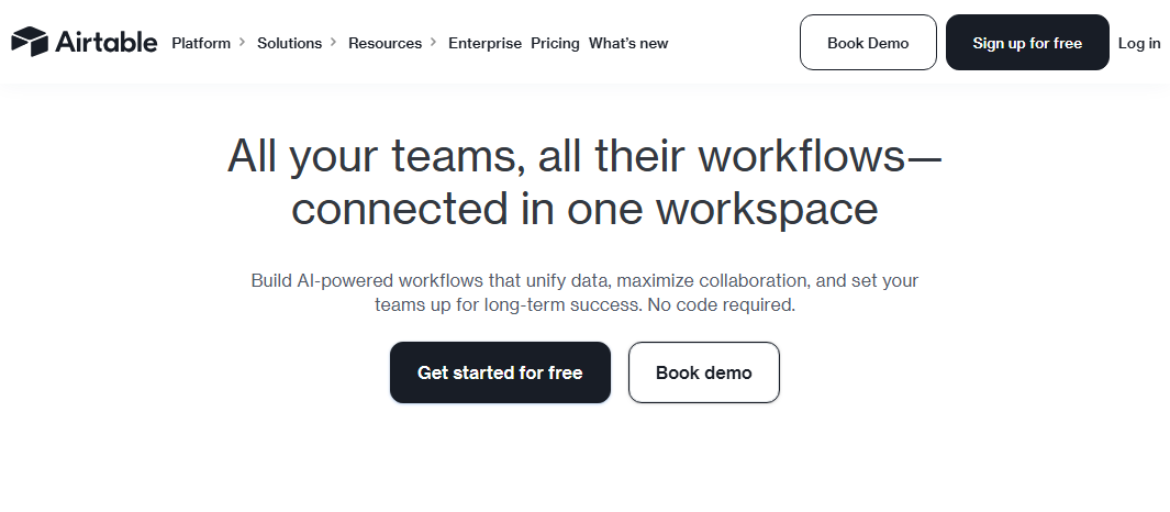 airtable - Best for Managing Large Content Databases