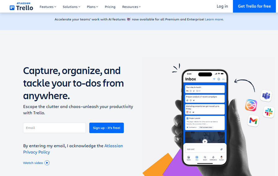 trello - Best for Simple Editorial Calendars